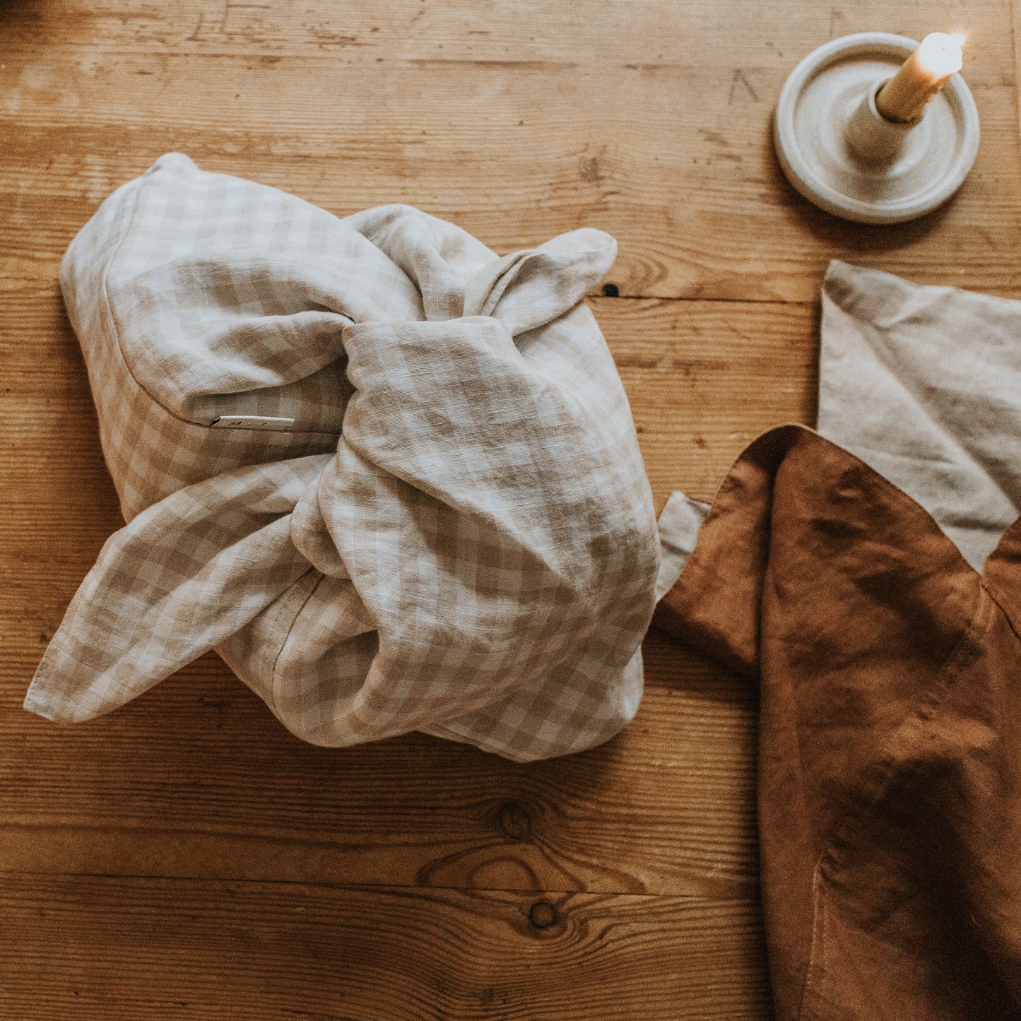 Linen Bento Bags